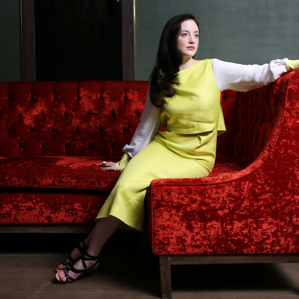 Portrait of actress Andrea Risborough at the Mayfair Hotel, Piccadilly, London. PHOTO MATT WRITTLE Picture commissioned exclusively for the London Evening Standard. Use in another publication will require a fee.