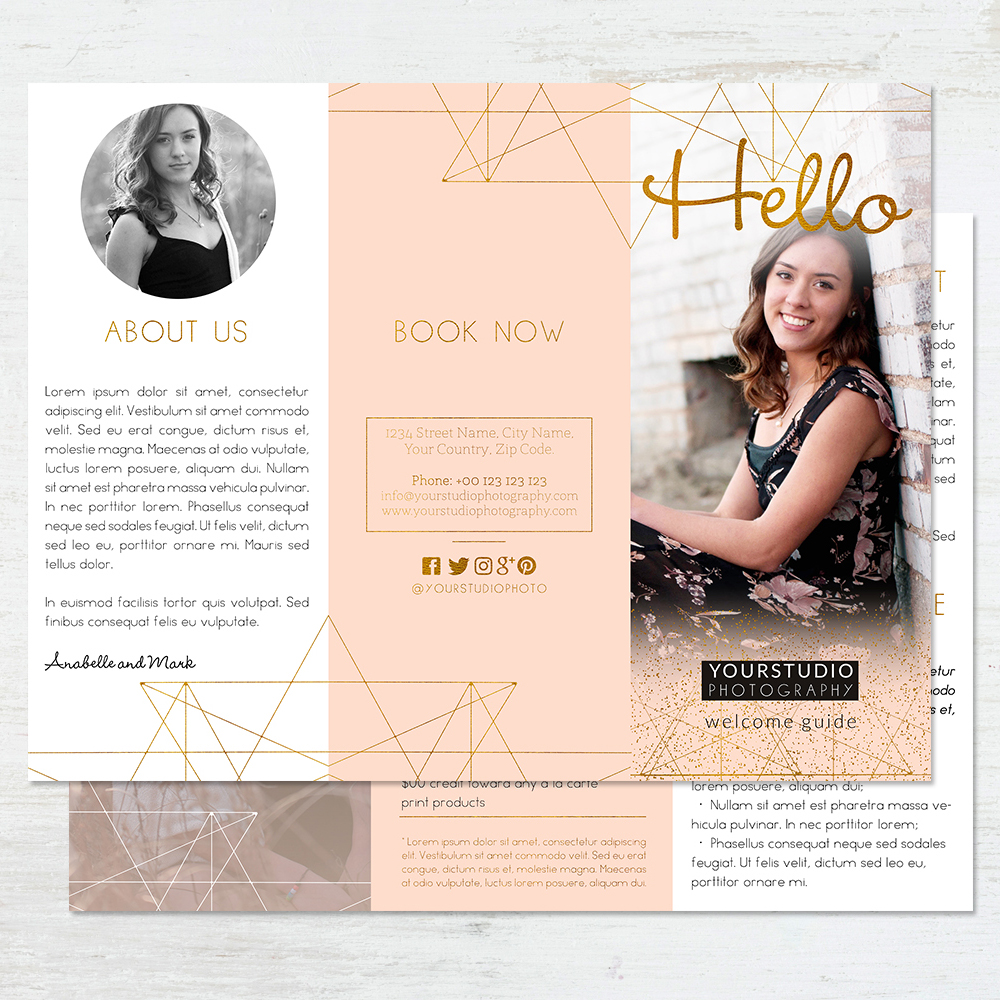 Trifold Brochure Template | Cute Layout