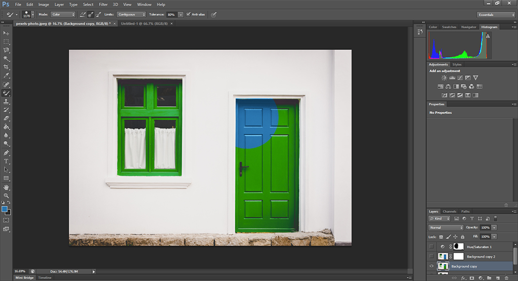 change color of object in photoshop