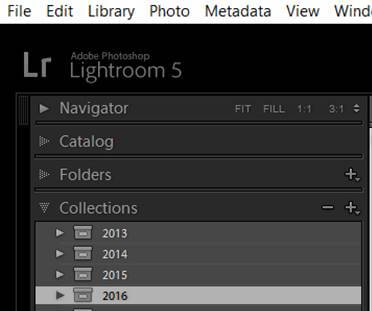 Lightroom collections