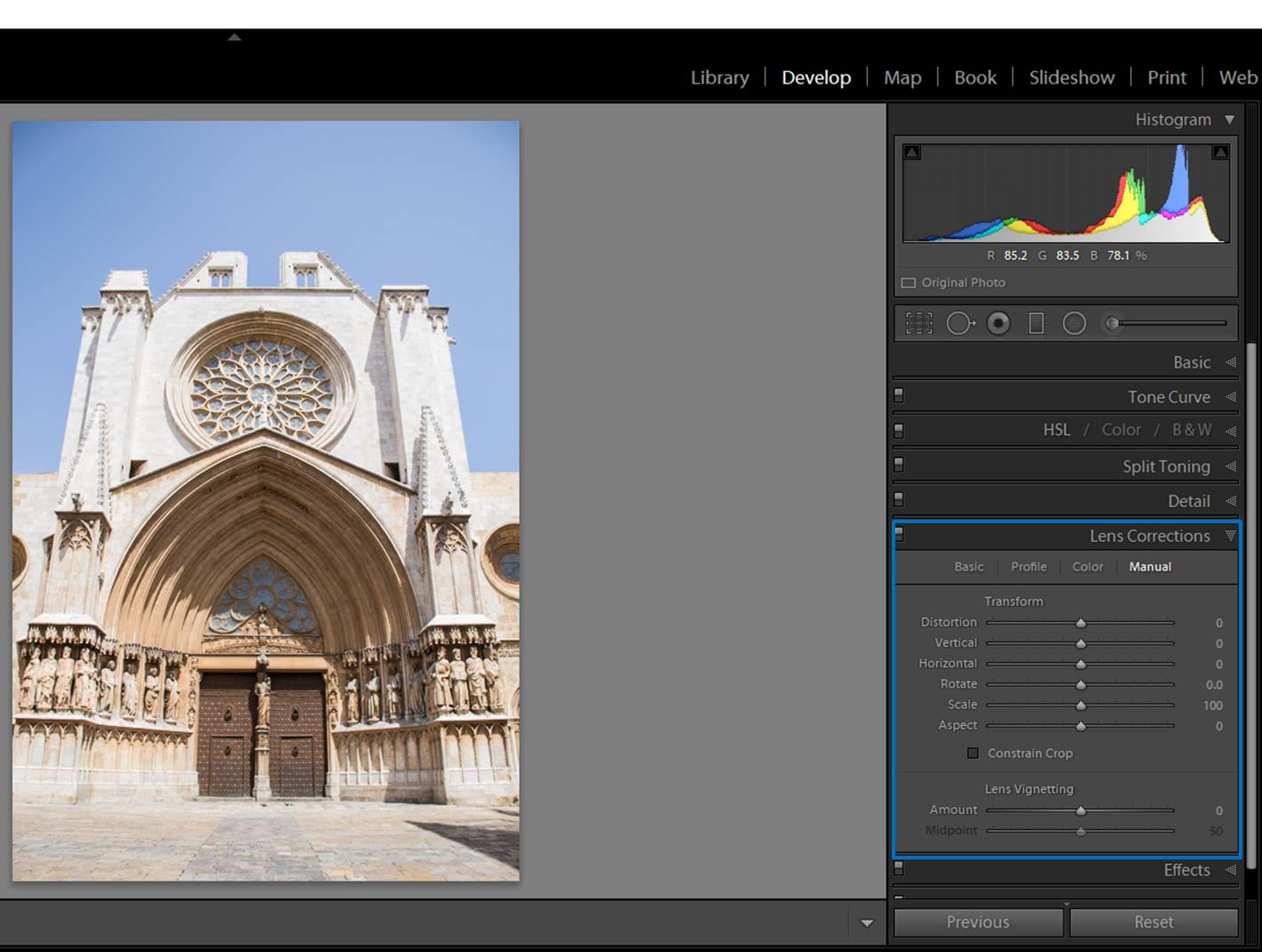 Architecture distortion