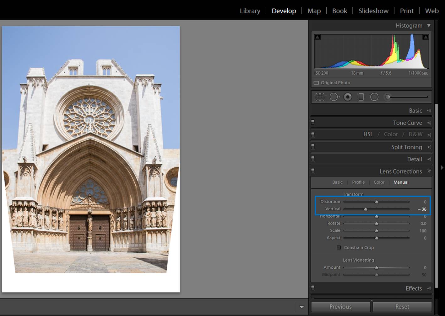 Architecture distortion