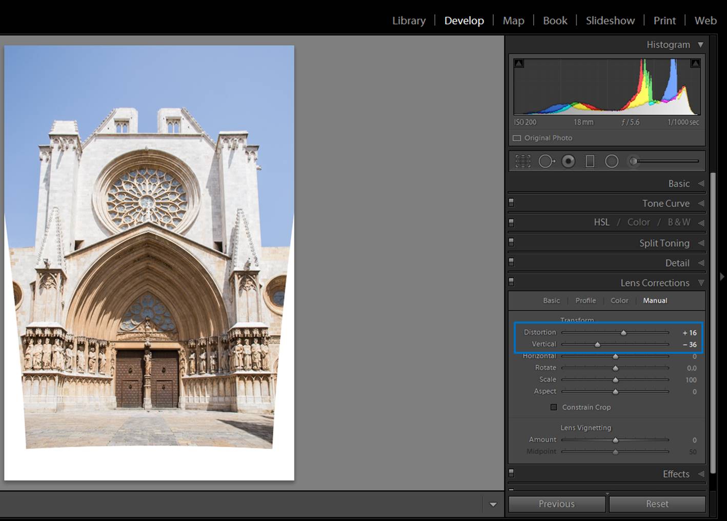Architecture distortion