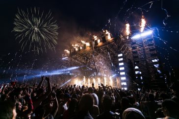 concert fireworks overlays after