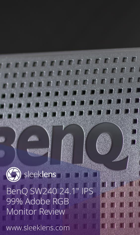 BenQ SW240 24.1" IPS 99% Adobe RGB Monitor Review
